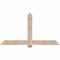 Ekena Millwork Eugene Smooth Timber Gable Bracket, Douglas Fir, 72"W x 39"H x 3 1/2"D x 5 1/2"F, 13/12 Pitch GBW072X39X0406EUG00SDF - alternate 1